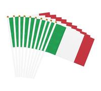 Drapeau de l'Italie - Pratique - Drapeau portable - Décoration de mariage, anniversaire, vacances
