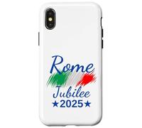 Drapeau de l'Italie Rome Souvenir Rome 2025 Jubilé pèlerins Coque pour iPhone X/XS