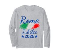 Drapeau de l'Italie Rome Souvenir Rome 2025 Jubilé pèlerins Manche Longue