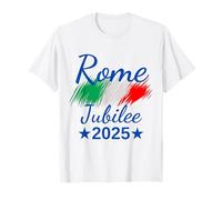 Drapeau de l'Italie Rome Souvenir Rome 2025 Jubilé pèlerins T-Shirt