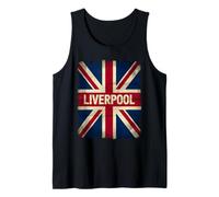 Drapeau de Liverpool Angleterre Grande-Bretagne Royaume-Uni Born and Bred Music Débardeur