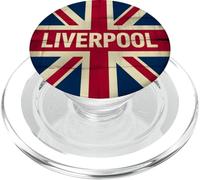 Drapeau de Liverpool Angleterre Grande-Bretagne Royaume-Uni Born and Bred Music PopSockets PopGrip pour MagSafe