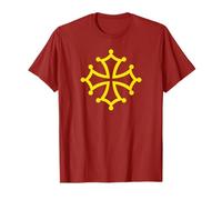 Drapeau de l'Occitanie Croix Toulouse Langue T-Shirt