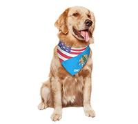 Drapeau De L'Oklahoma, Amérique Bandanas Chien Chats Polyester Serviettes Triangle pour Animaux Ajustable Triangle pour Chiens for Chiens De Petite, Moyenne Et Grande Taille