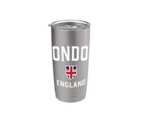 Drapeau de Londres Angleterre Patriot Shield Gobelet isotherme en acier inoxydable double paroi