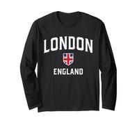 Drapeau de Londres Angleterre Patriot Shield Manche Longue