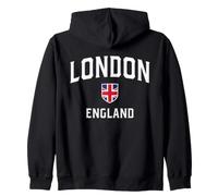 Drapeau de Londres Angleterre Patriot Shield Sweat à Capuche