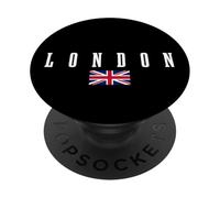 Drapeau de Londres, Royaume-Uni et Royaume-Uni PopSockets PopGrip Adhésif