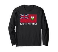 Drapeau de l'ONTARIO du Canada - Blason des Armes Manche Longue
