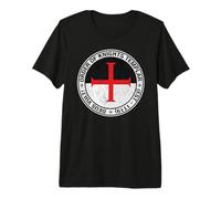Drapeau de l'Ordre des Chevaliers Templiers T-Shirt Haut de Gamme
