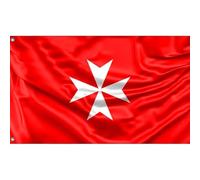 Drapeau De L'Ordre Souverain Militaire De Malte Bannière Durable Drapeaux Décoratif Colorée Garden Flag Pour Extérieure Porche Pelouse 90X150 Cm