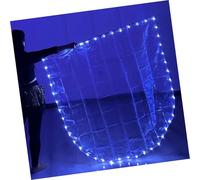 Drapeau de louange et d'adoration à LED avec poteaux réglables Aile angélique semi-circulaire pour la pratique de la danse et les spectacles