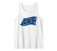 Drapeau de l'UE Vintage Europe Pro Union européenne Anti Débardeur