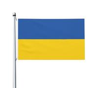 Drapeau de l'Ukraine 9,6 x 1,5 m Drapeau double face - Bannière robuste d'extérieur et de jardin, parfaite pour chambre à coucher et jardin