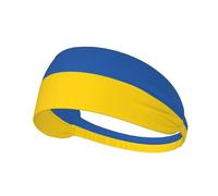 Drapeau de l'Ukraine Bandeau Elastique Exercice Fitness Exercice Yoga Cyclisme Bandeau Sports de Plein Air Bandeau Élastique Absorption de Sueur Bandeau