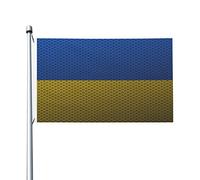 Drapeau De L'Ukraine Colorée Drapeau De Jardin Avec Œillets Drapeaux De Jardin Décoration Pour Pelouse Patio Balcon 90X150Cm