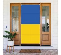 Drapeau de l'Ukraine Couverture de Porte Décorée Bannière Imprimée Couverture de Porte Bannière à Suspendre Murale Festive pour Décoration de Fête