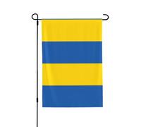 Drapeau de l'Ukraine décoratif double face 71 x 102 cm, bannière d'extérieur toutes saisons pour porche, terrasse, jardin