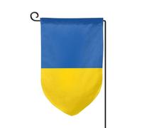 Drapeau de l'Ukraine - Décoration extérieure - Pour jardin et terrasse - 30,5 x 45,7 cm - Plusieurs formes