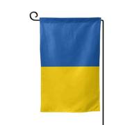Drapeau de l'Ukraine - Décoration extérieure - Pour jardin et terrasse - 30,5 x 45,7 cm - Plusieurs formes