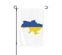 Drapeau de l'Ukraine - Drapeau décoratif double face - 71 x 102 cm - Bannière d'extérieur toutes saisons pour porche, terrasse, jardin