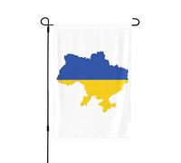 Drapeau de l'Ukraine - Drapeaux décoratifs pour l'extérieur, décoration de jardin double face pour toutes les saisons