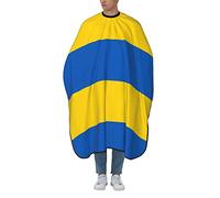 Drapeau De L'Ukraine Homme Femme Robe De Coiffure Réglable Capes De Coiffeur De Salon Professionnelle Cape De Coiffure Pour Usage Domestique Coloration Des Cheveux Coupe Et Coloration 168X140Cm