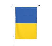 Drapeau de l'Ukraine imprimé pour patio, 30,5 x 45,7 cm, convient pour balcon, terrasse et décoration de pot de fleurs.