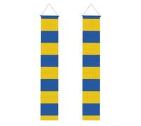 Drapeau de l'Ukraine pour Noël, Halloween, porche, décoration de porte, décoration de fête pour l'extérieur et l'intérieur