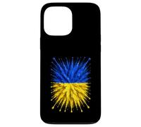 Drapeau de l'Ukraine Splash Art Motif Drapeau ukrainien Patriotique Coque pour iPhone 13 Pro Max