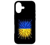 Drapeau de l'Ukraine Splash Art Motif Drapeau ukrainien Patriotique Coque pour iPhone 17