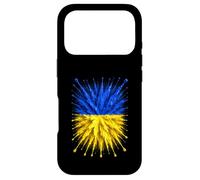 Drapeau de l'Ukraine Splash Art Motif Drapeau ukrainien Patriotique Coque pour iPhone 17 Pro