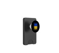 Drapeau de l'Ukraine Splash Art Motif Drapeau ukrainien Patriotique PopSockets PopWallet pour MagSafe