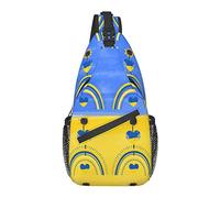 Drapeau de l'Ukraine Tournesols Amour Coeurs Aquarelle, Sac à bandoulière
