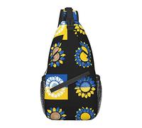 Drapeau de l'Ukraine Tournesols Floral, Sac à bandoulière