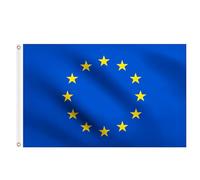 Drapeau de l'Union européenne 1,5 x 0,9 m - Grand drapeau de l'UE avec œillets en laiton pour décoration de fête à l'école, la culture, la fête, l'intérieur et l'extérieur