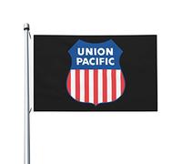 Drapeau de l'Union Pacific Railroad 90 x 150 cm, décoration extérieure, pour jardin, maison