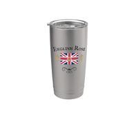 Drapeau de l'union rose anglaise Grande-Bretagne Royaume-Uni Gobelet isotherme en acier inoxydable double paroi