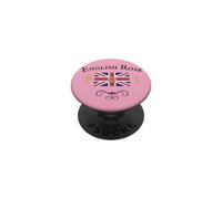 Drapeau de l'union Rose Anglaise Grande-Bretagne Royaume-Uni PopSockets PopGrip Adhésif