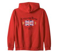 Drapeau de l'union Rose Anglaise Grande-Bretagne Royaume-Uni Sweat à Capuche