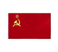 Drapeau de l'Union soviétique - Couleurs vives et résistant à la décoloration, motif faucille et marteau, drapeau socialiste URSS Républiques nationales en polyester pour P