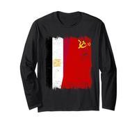 Drapeau de l'Union soviétique Egypte Patrimoine CCCP Manche Longue