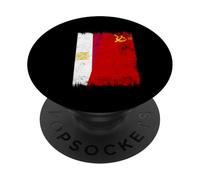 Drapeau de l'Union soviétique Egypte Patrimoine CCCP PopSockets PopGrip Adhésif