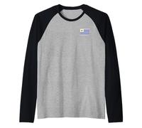 Drapeau de l'URUGUAY Bannière URUGUAYENNE Symbole Sol DE Mayo Manche Raglan