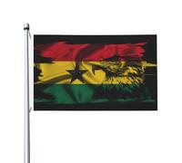Drapeau de luxe durable de l'aigle du Ghana 3 x 5 pieds