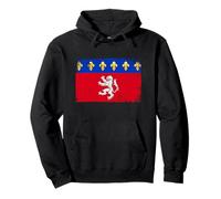 Drapeau de Lyon en Vintage Idée-cadeau Lyonnais Lyon France Sweat à Capuche