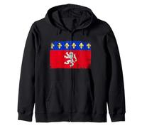 Drapeau de Lyon en Vintage Idée-cadeau Lyonnais Lyon France Sweat à Capuche