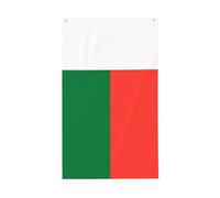 Drapeau de Madagascar - Drapeau décoratif d'extérieur - 0,9 x 1,5 m - Bannière verticale en polyester - Convient pour une utilisation en extérieur