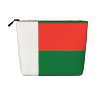 Drapeau de Madagascar - Étanche - Grande capacité - Avec fermeture éclair - Pour voyage, voyage d'affaires, maison, maquillage, sac de rangement, Noir , Taille unique