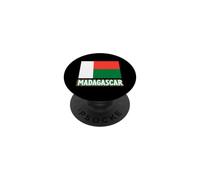 Drapeau de Madagascar Patriotique Africain pour Hommes, Femmes, Enfants malgache PopSockets PopGrip Adhésif